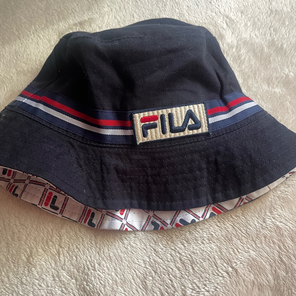 FILA BUCKET HAT, RED/WHITE/BLUE, ONE SIZE